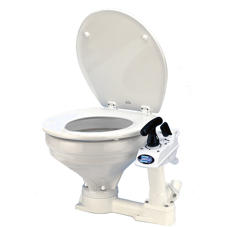 Jabsco Manual Marine Toilet - Regular Bowl w/Soft Close Lid [29120-5100]